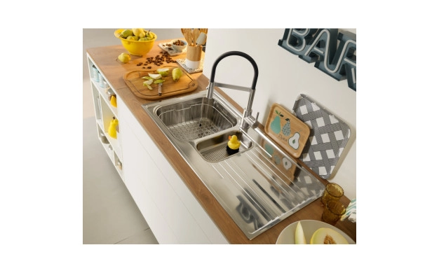 Franke Lina Semi Pro Dual Jet HP CHR/BK  – Semi-Pro смесител с 2 струи